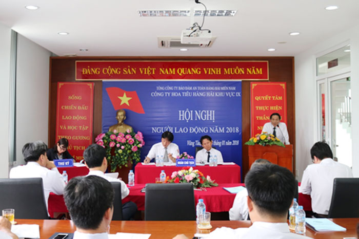 Đ/c Phạm Văn Quang, Chủ tịch HĐTV VMS-South phát biểu tại Hội nghị
