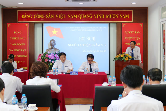 Ông Vũ Tiến Việt, Chủ tịch HĐTV Tổng công ty phát biểu chỉ đạo tại Hội nghị