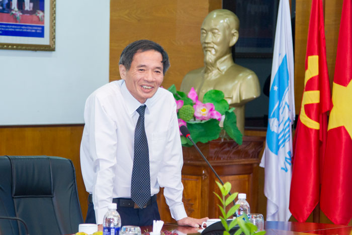 Ông Phạm Văn Quang, Chủ tịch HĐTV Tổng công ty phát biểu tại Hội nghị